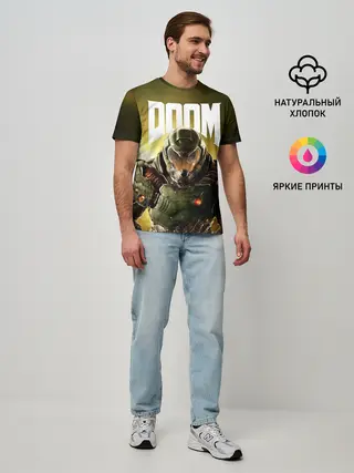 Мужская базовая футболка / DOOM
