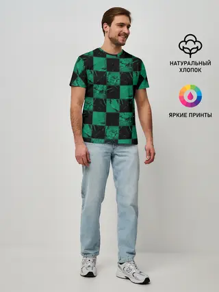 Мужская базовая футболка / Танджиро Камадо | Demon Slayer