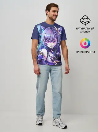 Мужская базовая футболка / Keqing - Genshin Impact