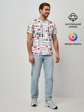 Мужская базовая футболка / Лондон