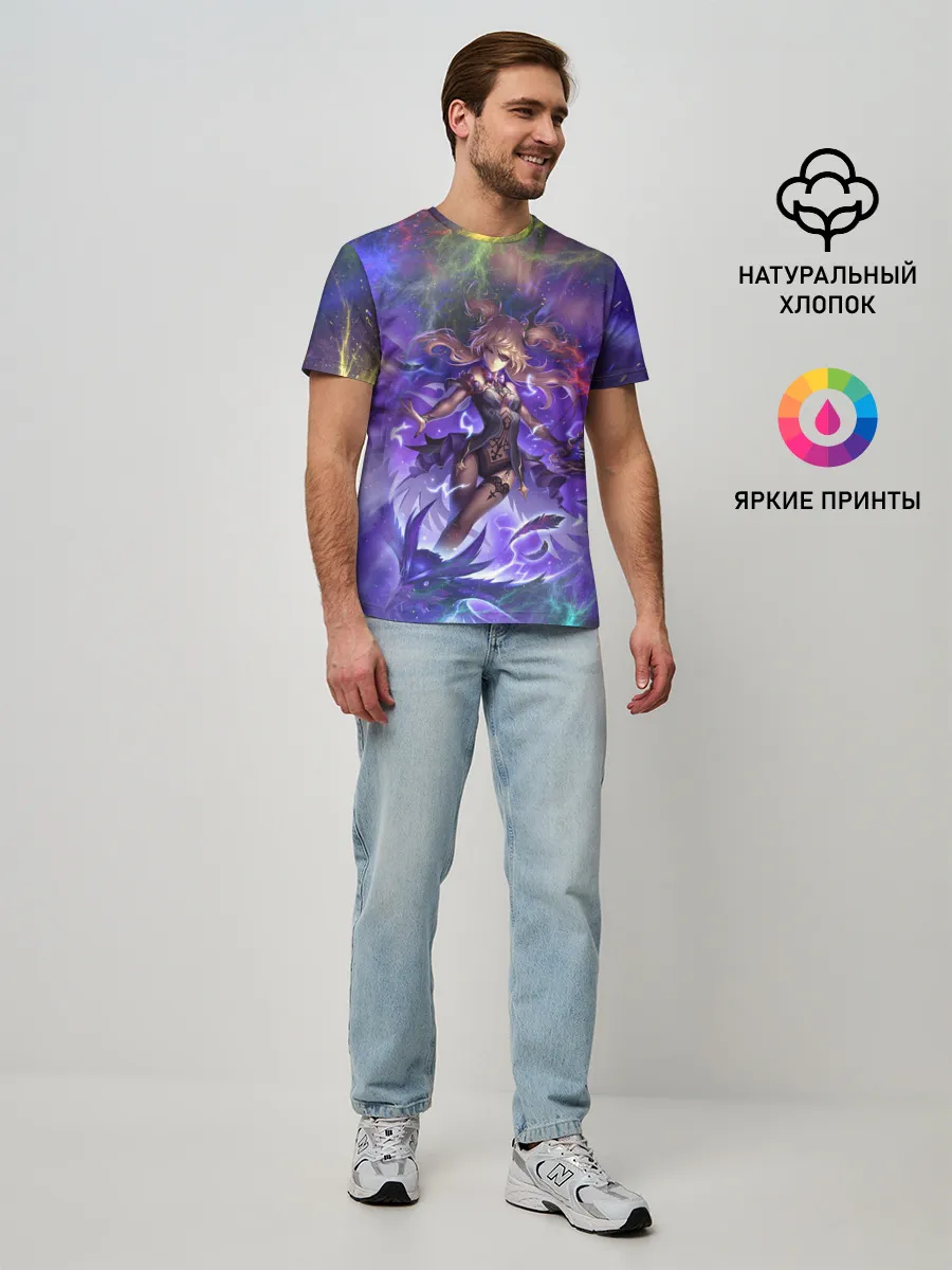 Мужская базовая футболка / Ифрит | Геншин Импакт