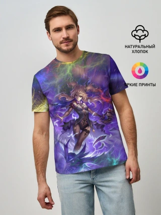 Мужская базовая футболка / Ифрит | Геншин Импакт