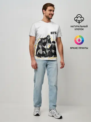 Мужская базовая футболка / BTS