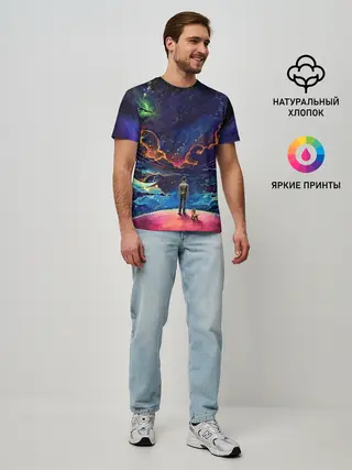 Мужская базовая футболка / Арт