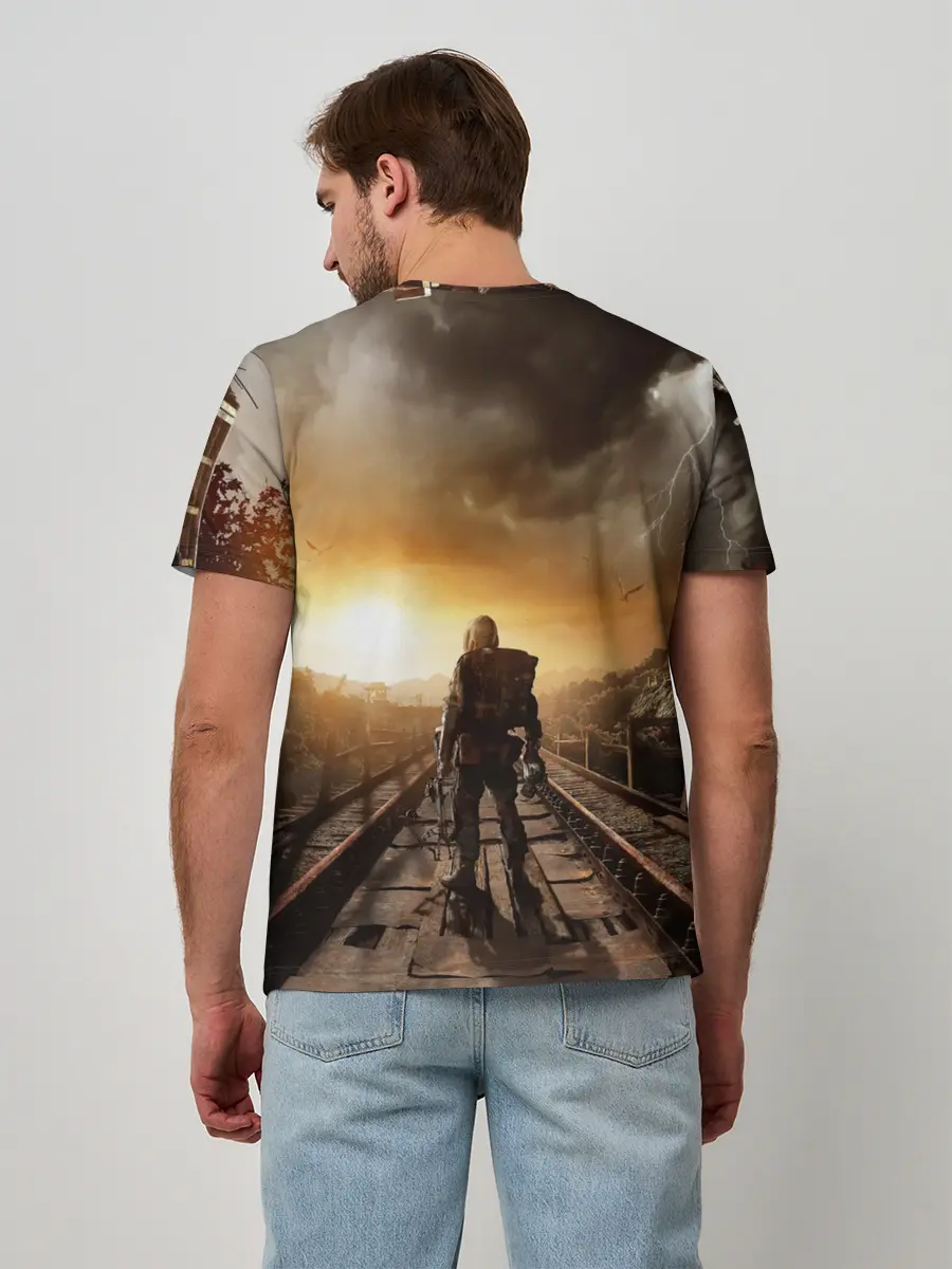 Мужская базовая футболка / Metro 2033 постапокалипсис