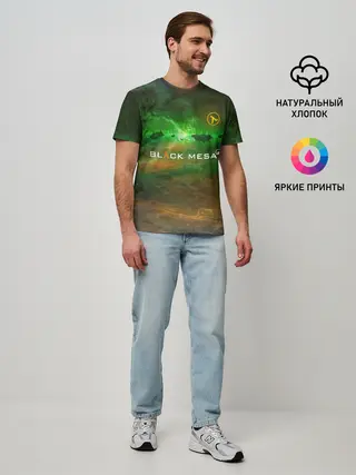 Мужская базовая футболка / BLACK MESA | HALF-LIFE