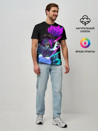 Мужская базовая футболка / KDA. Akali