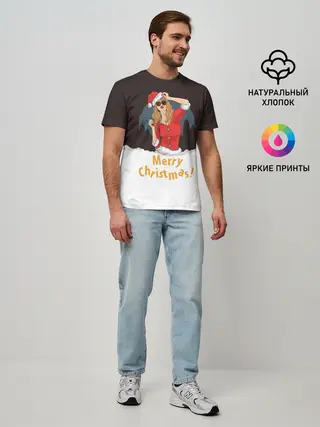 Мужская базовая футболка / Снегурка