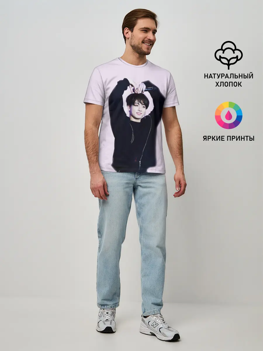 Мужская базовая футболка / BTS