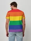 Мужская базовая футболка / Радуга