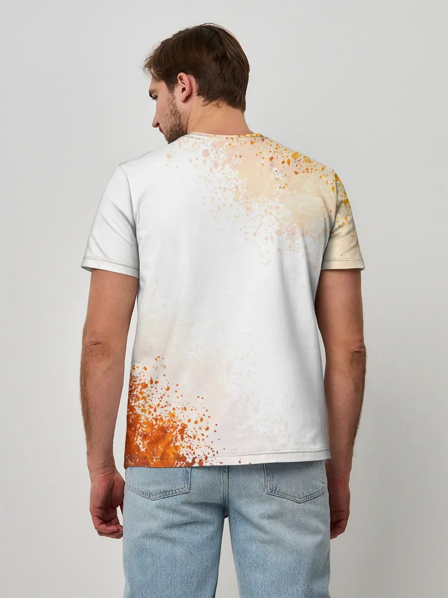 Мужская базовая футболка / ЭЛОЙ | ГОРИЗОНТ НУЛЕВОЙ РАССВЕТ