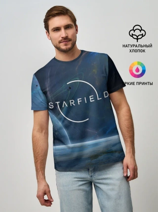 Мужская базовая футболка / Starfield