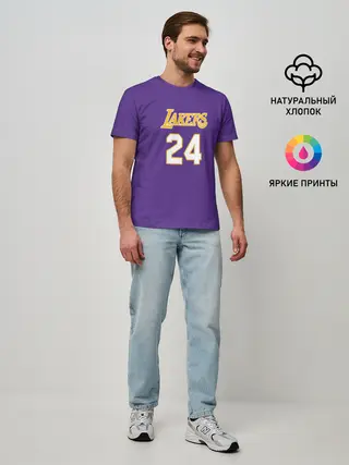 Мужская базовая футболка / Los Angeles Lakers / Kobe Brya