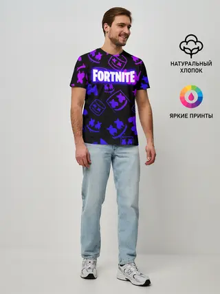 Мужская базовая футболка / FORTNITE MARSHMELLO