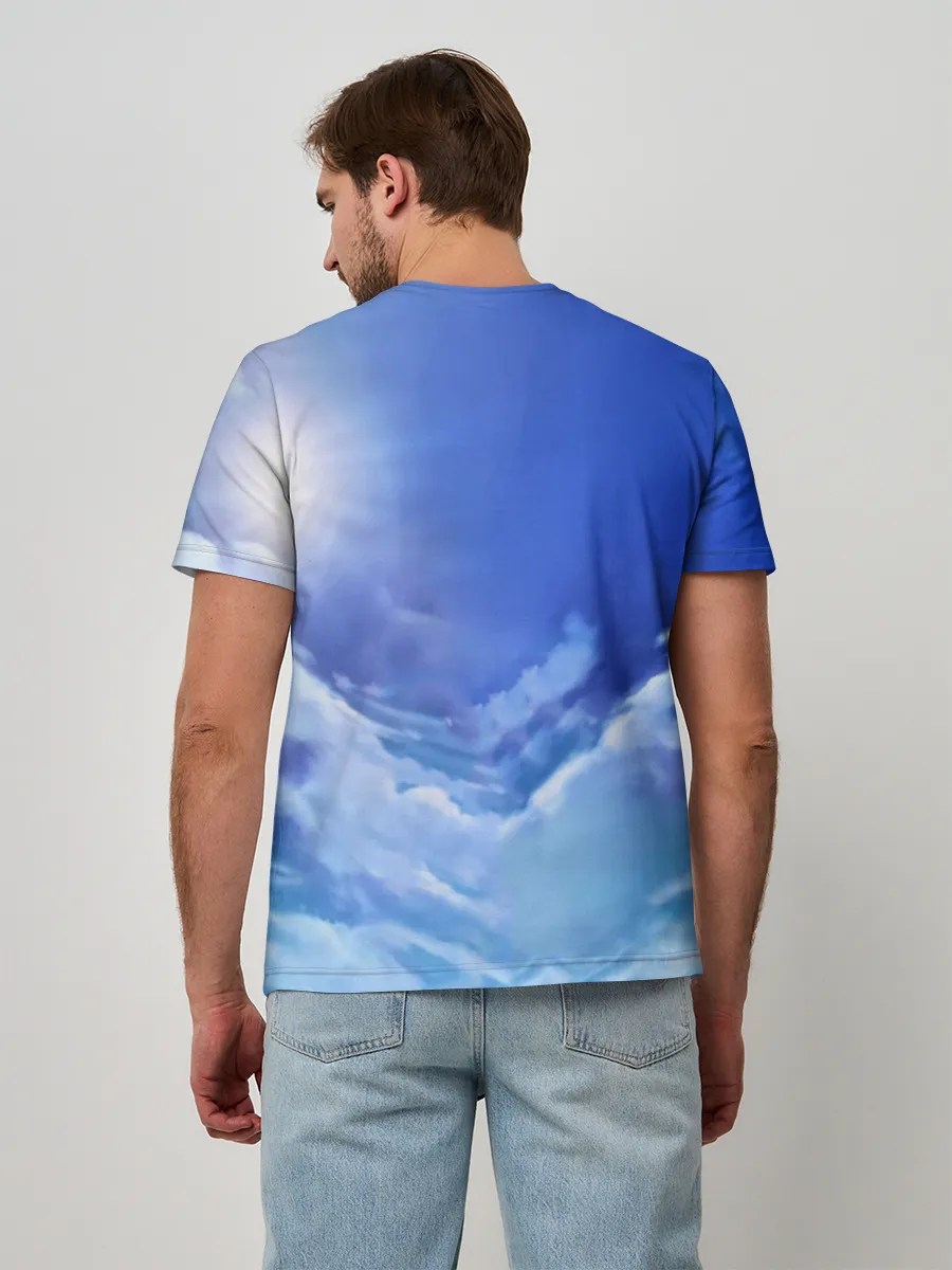 Мужская базовая футболка / ноль два небо