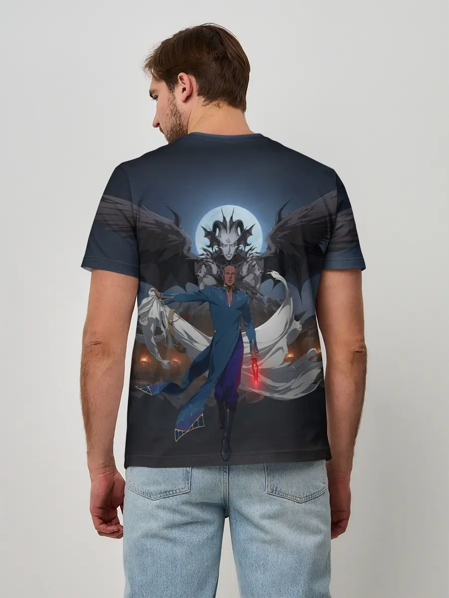 Мужская базовая футболка / Castlevania Исаак