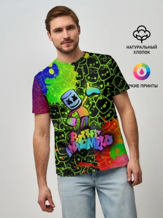 Мужская базовая футболка / Marshmello