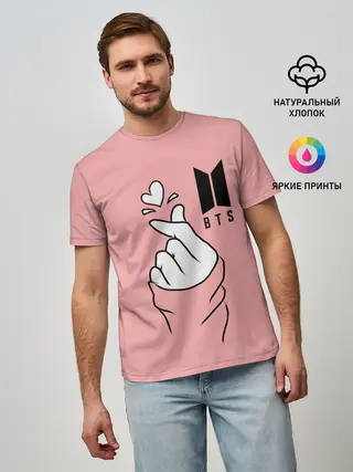 Мужская базовая футболка / BTS