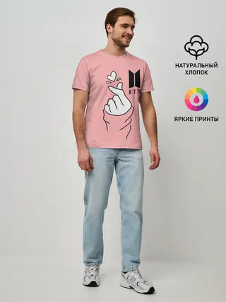 Мужская базовая футболка / BTS