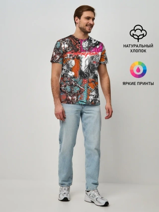 Мужская базовая футболка / Cyberpunk 2077