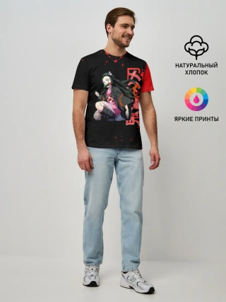 Мужская базовая футболка / Незуко Камадо Kimetsu no Yaiba