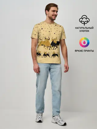 Мужская базовая футболка / год быка