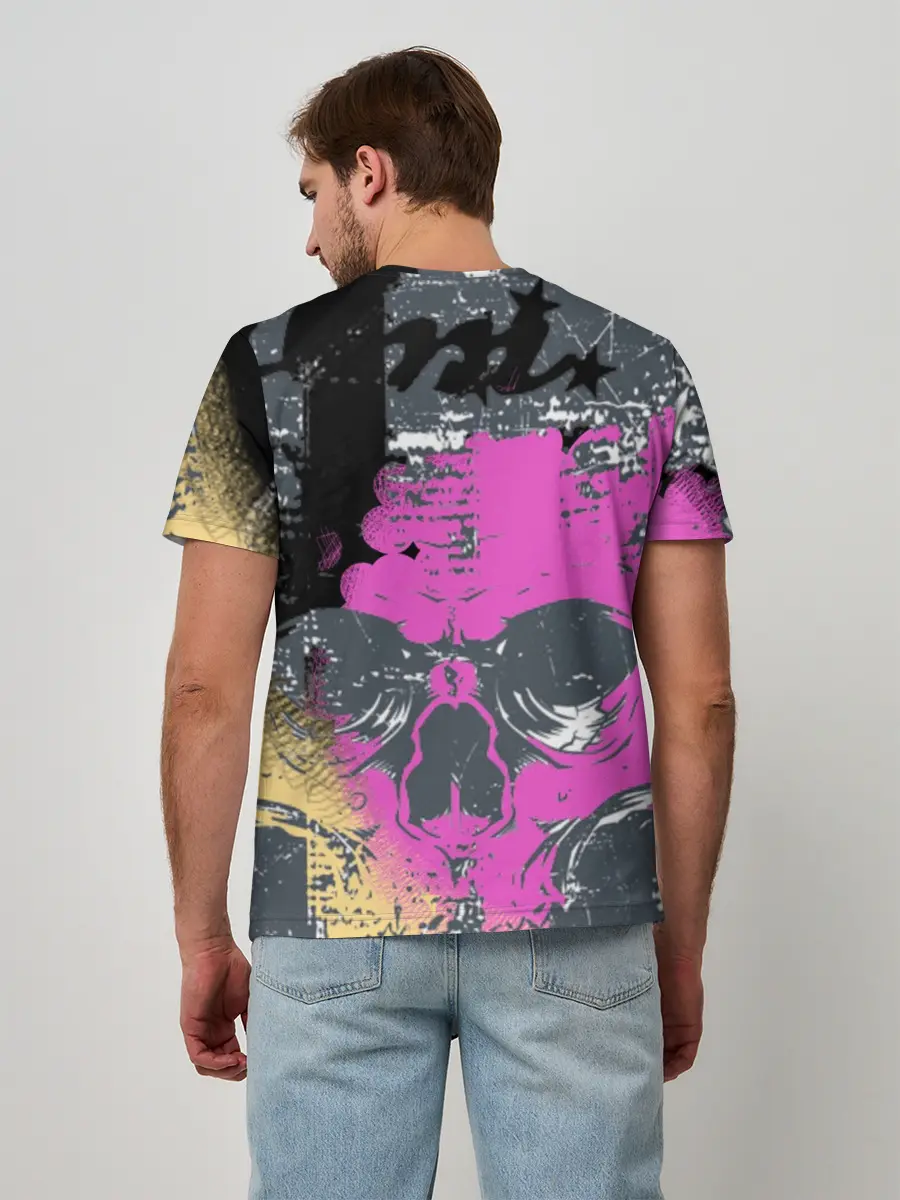 Мужская базовая футболка / Череп.