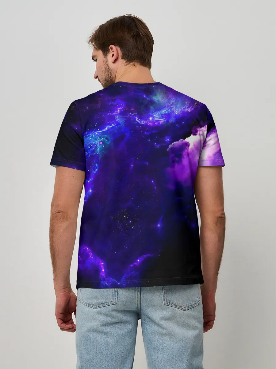 Мужская базовая футболка / Космическое небо
