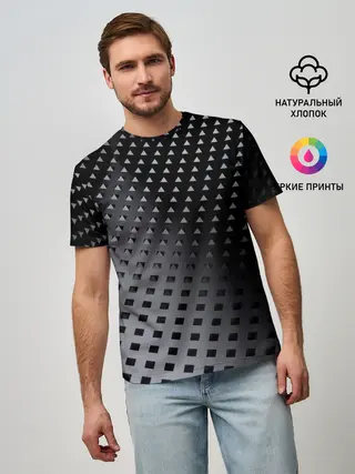Мужская базовая футболка / Текстура.