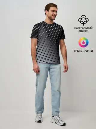 Мужская базовая футболка / Текстура.