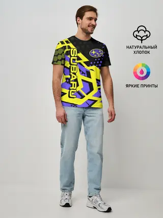 Мужская базовая футболка / Subaru