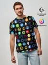 Мужская базовая футболка / ЛОГОТИПЫ КРИПТОВАЛЮТ | CRYPTOCURRENCIES