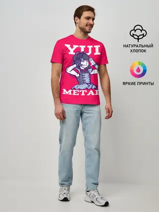 Мужская базовая футболка / Юи Метал