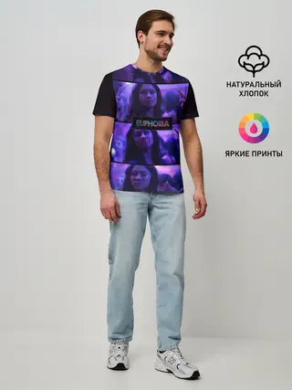 Мужская базовая футболка / сериал Euphoria