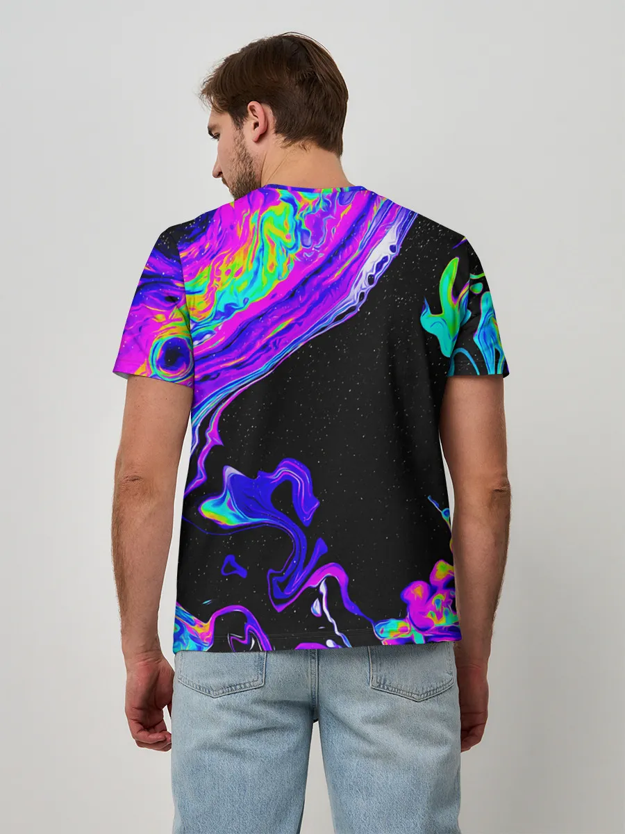 Мужская базовая футболка / DIGITAL ABSTRACT