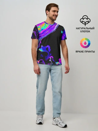 Мужская базовая футболка / DIGITAL ABSTRACT