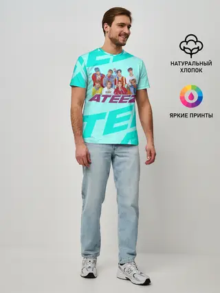Мужская базовая футболка / Ateez