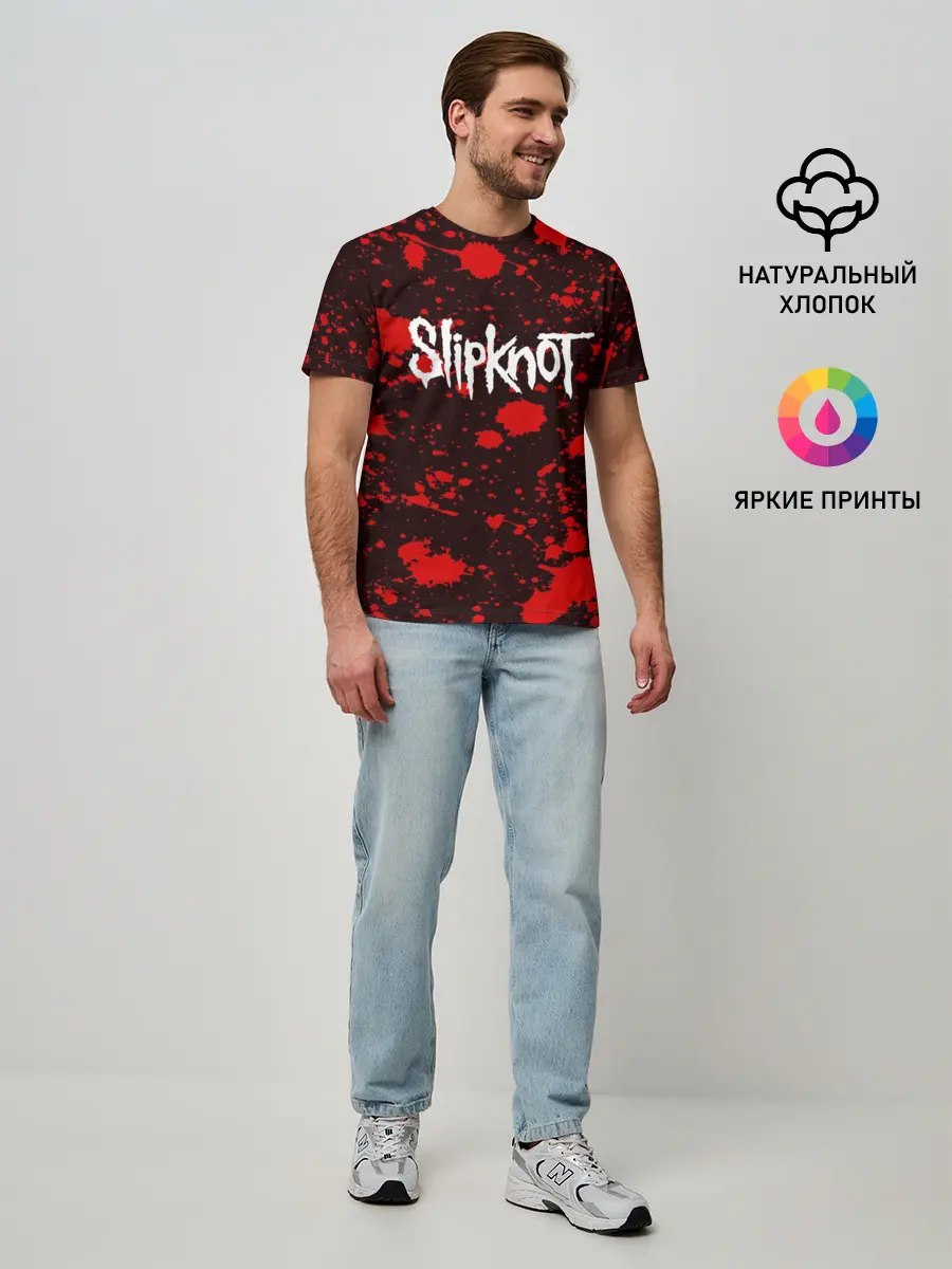 Мужская базовая футболка / Slipknot