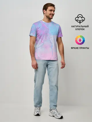 Мужская базовая футболка / Градиент