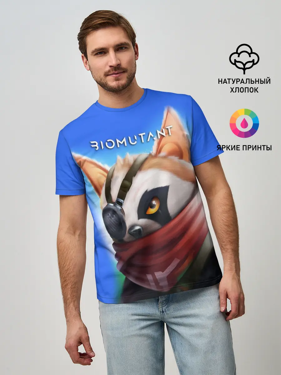 Мужская базовая футболка / Biomutant | Биомутант рисунок