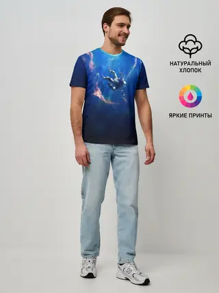 Мужская базовая футболка / ПАДЕНИЕ В БЕЗДНУ