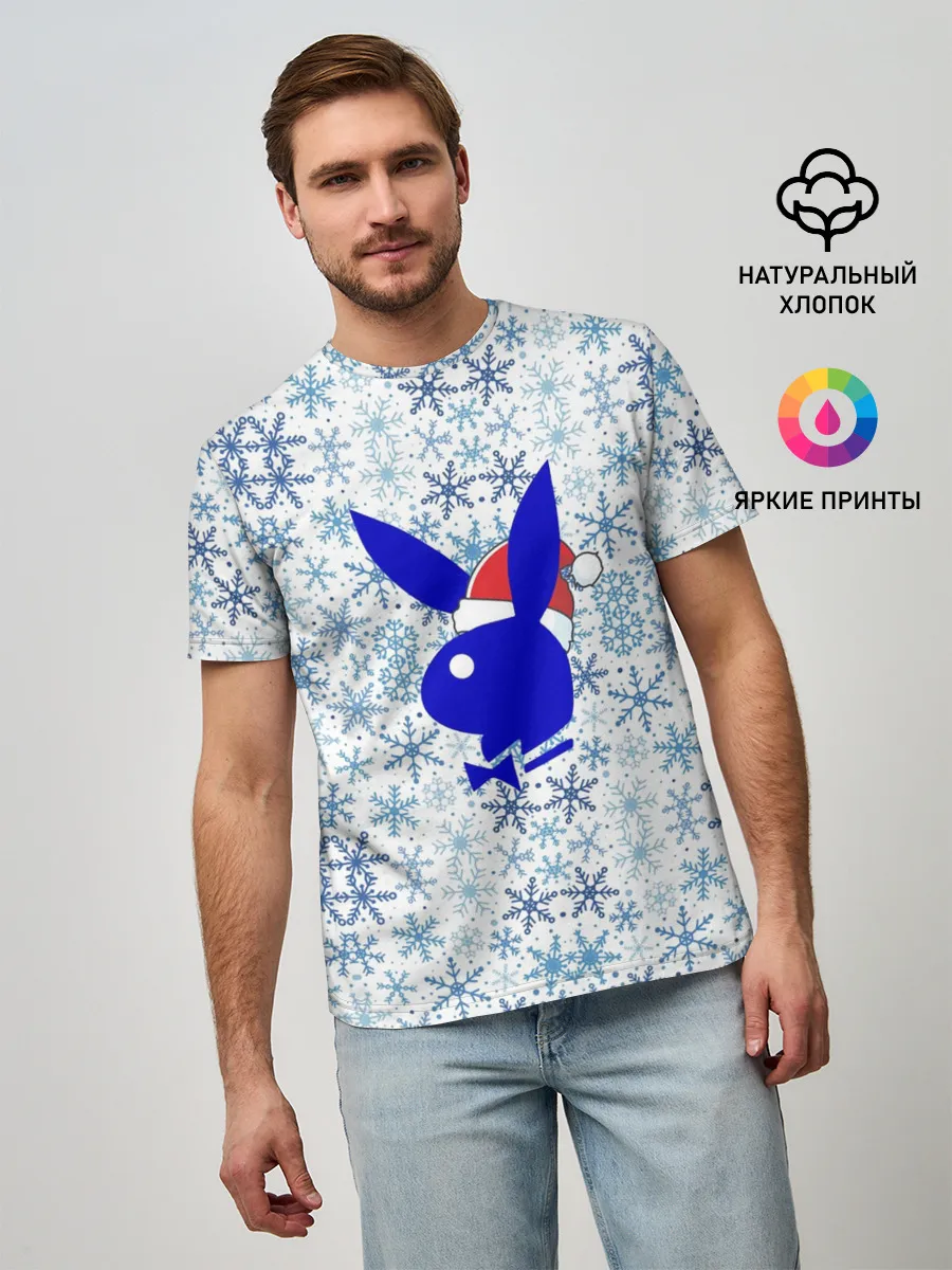 Мужская базовая футболка / PLAYBOY - NEW YEAR