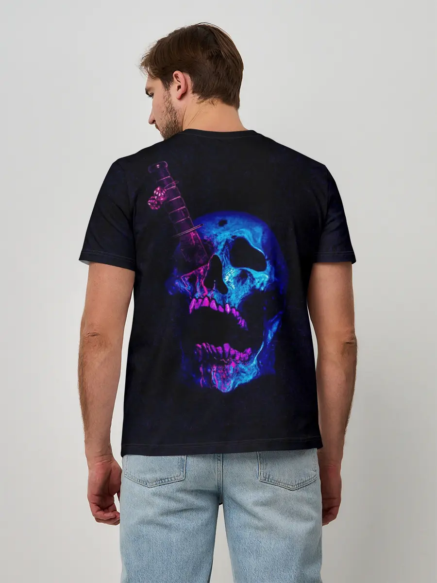 Мужская базовая футболка / Армия мертвецов череп и кинжал