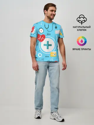 Мужская базовая футболка / Лучший доктор