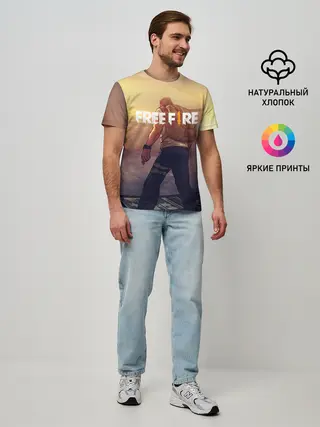 Мужская базовая футболка / FREEFIRE | БЕЙСЕР