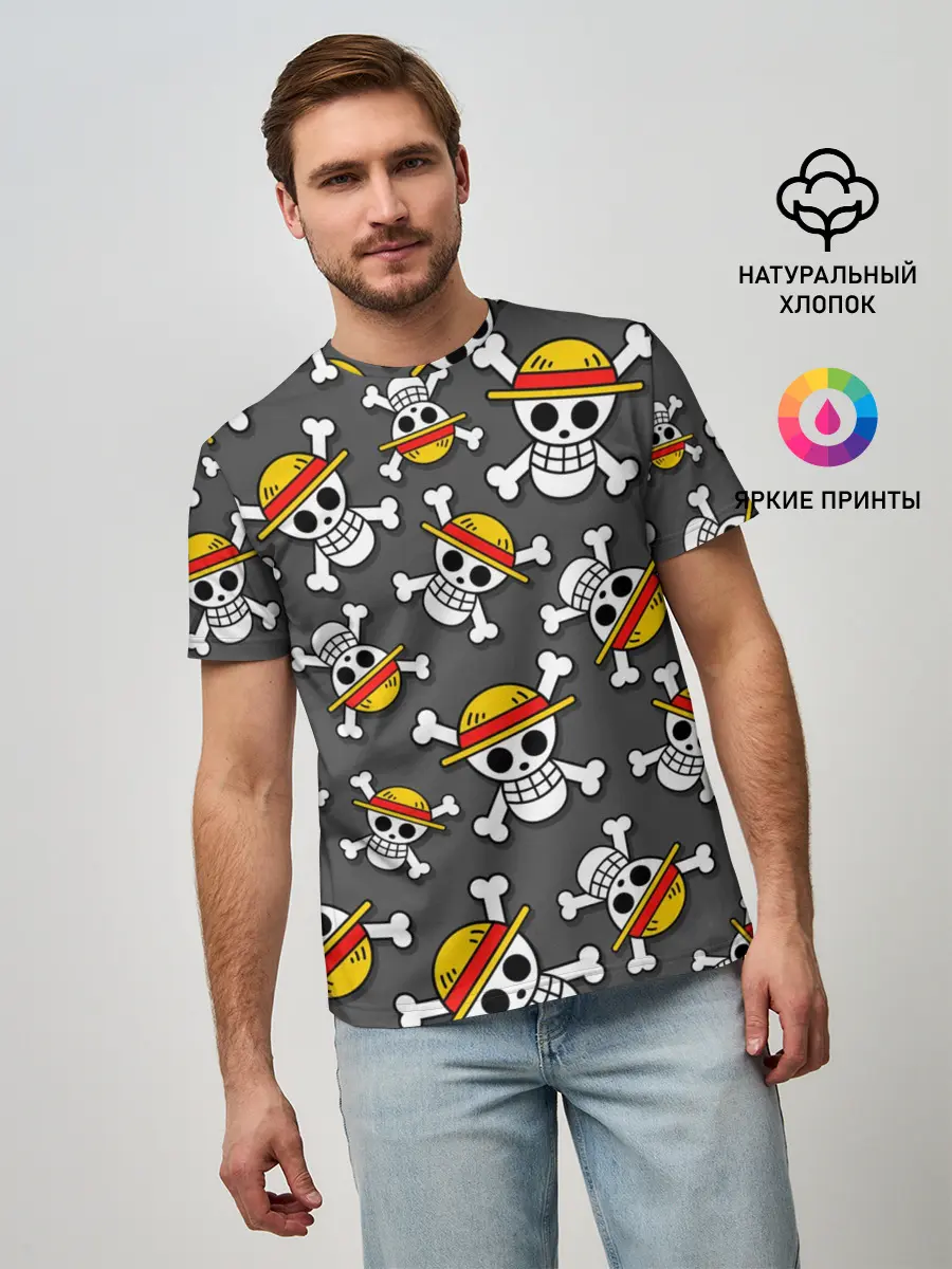 Мужская базовая футболка / Ван-Пис, Мугивара