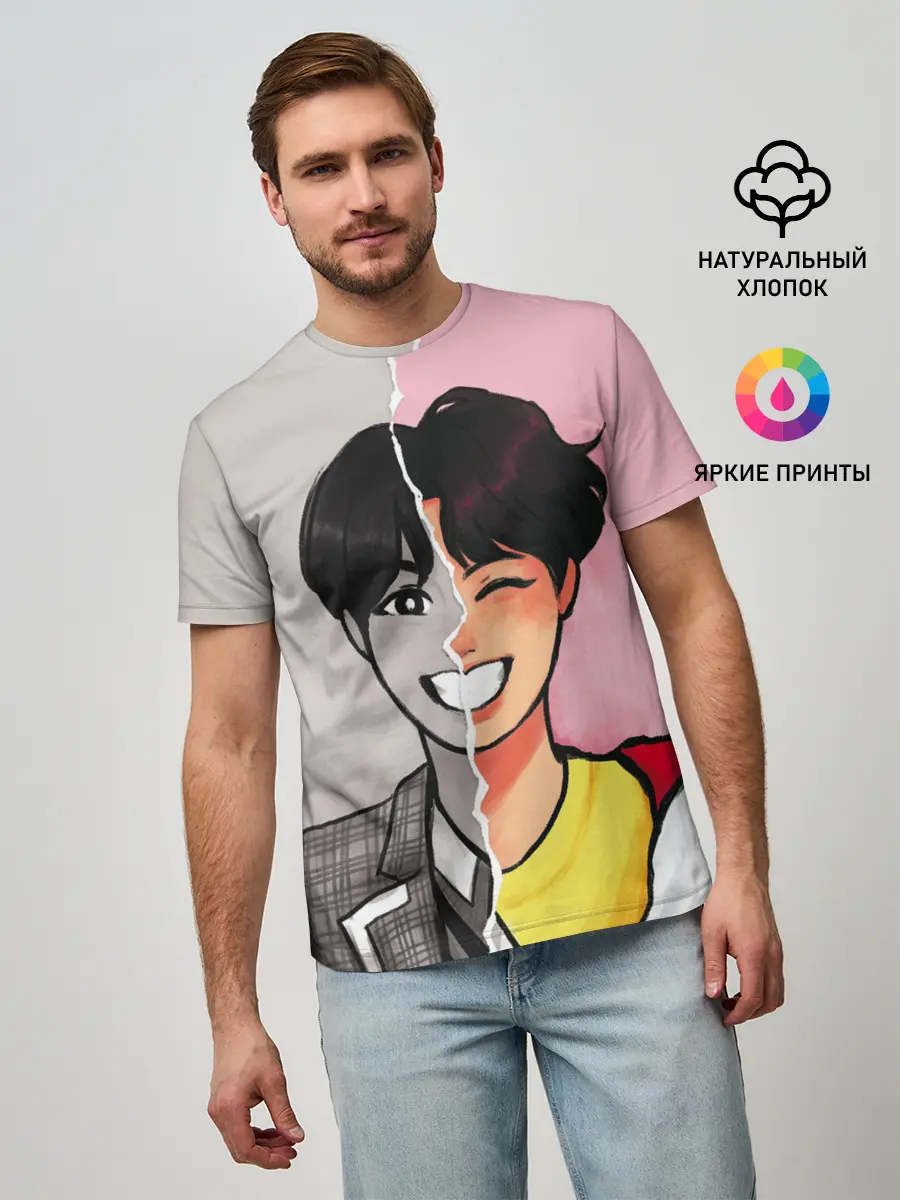 Мужская базовая футболка / K-Pop