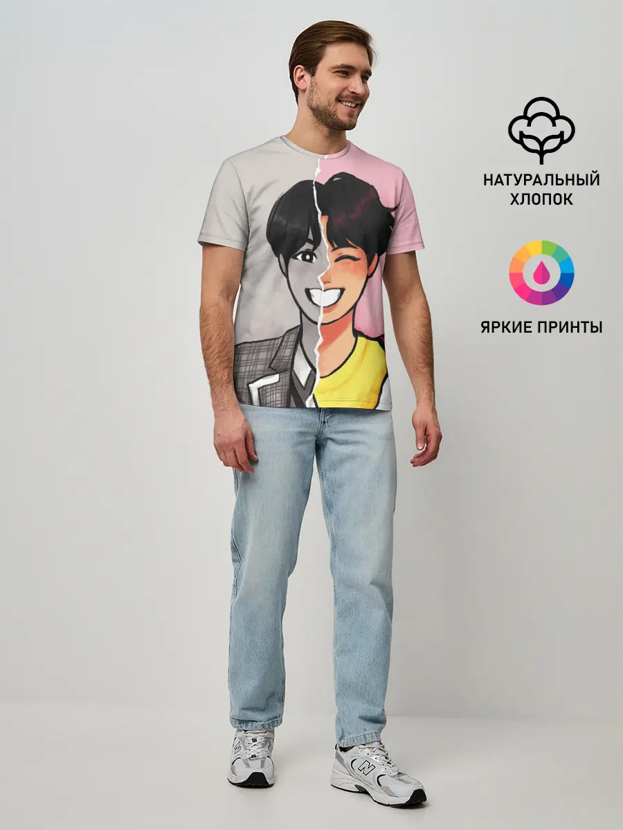 Мужская базовая футболка / K-Pop