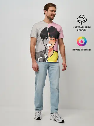 Мужская базовая футболка / K-Pop