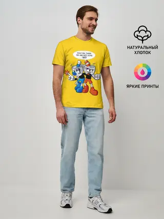 Мужская базовая футболка / Побитые кружки